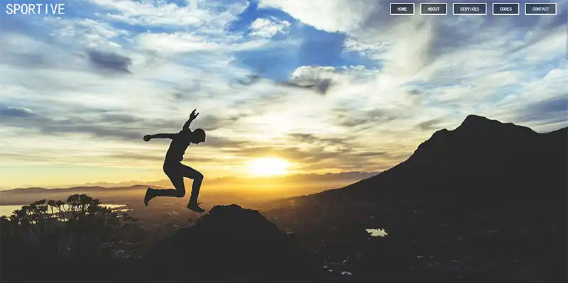 户外极限运动健身HTML网站模板下载